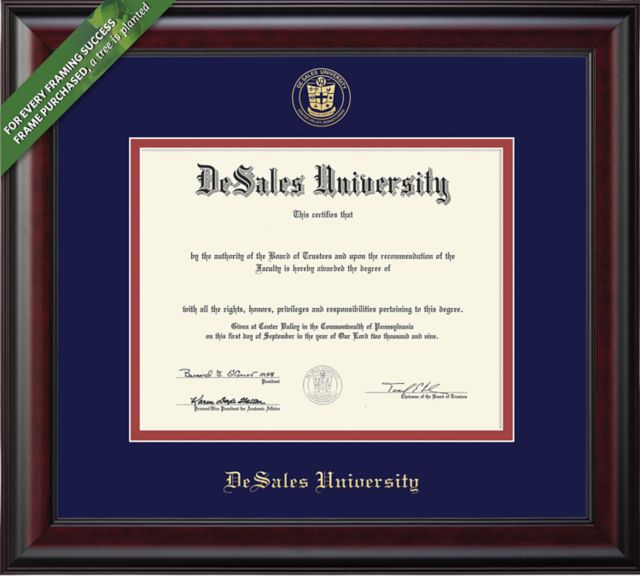 DeSales University 8.5'' x 11'' Classic Diploma Frame