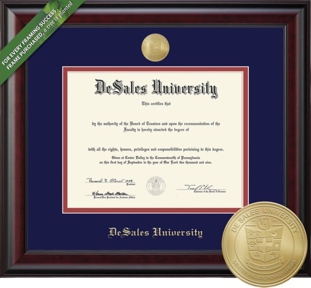 DeSales University 8.5'' x 11'' Classic Diploma Frame