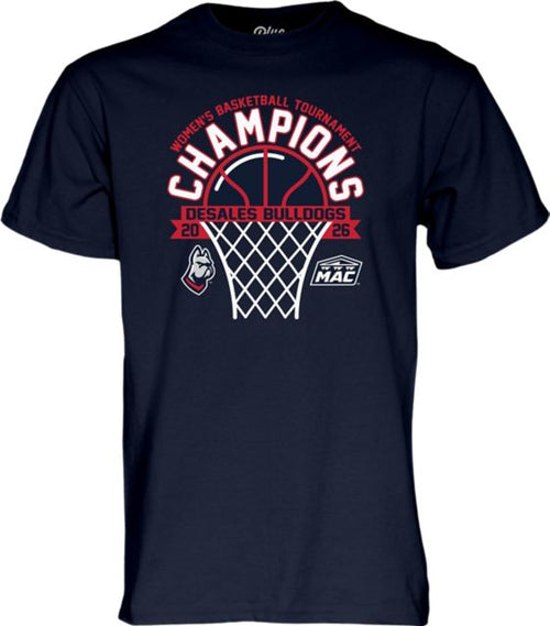 DeSales University Women's Basketball 2026 MAC Tournament Champions Short Sleeve T-Shirt