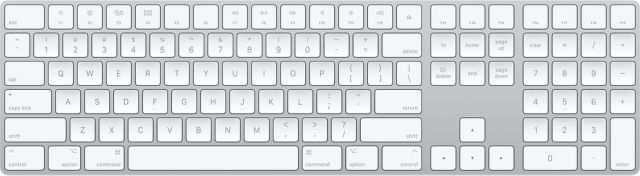Apple Magic Keyboard with Numeric Keypad Silver- ONLINE ONLY