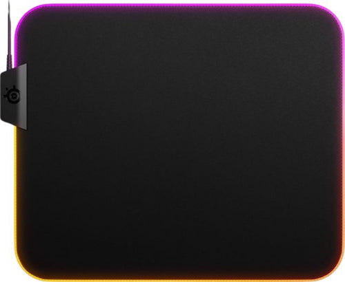 QcK Cloth Gaming Mouse Pad with Two Zones (Medium) (Black) - ONLINE ONLY