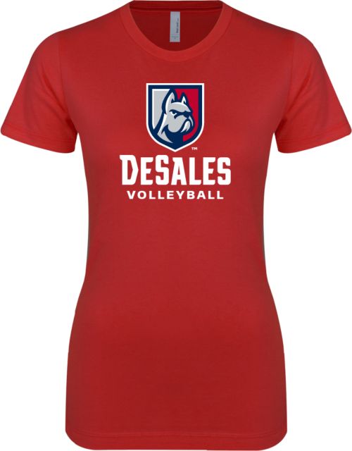 DeSales Next Level Ladies SoftStyle Junior Fitted Tee Volleyball - ONLINE ONLY