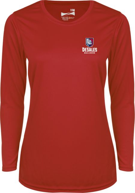 DeSales Ladies Syntrel Performance Longsleeve Shirt Primary Logo - ONLINE ONLY