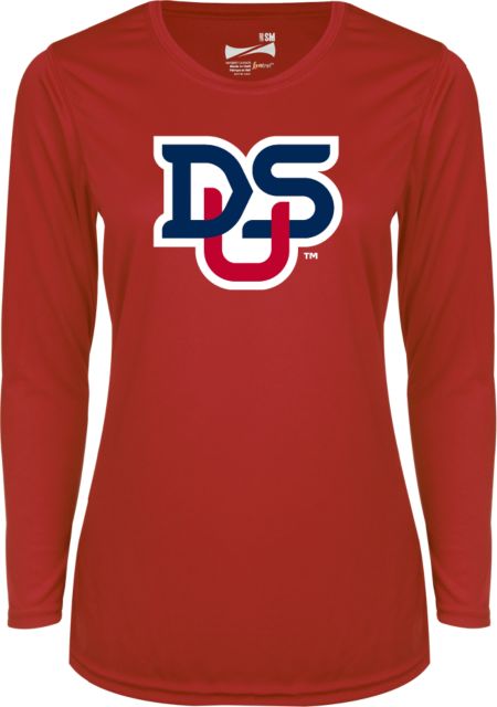 DeSales Ladies Syntrel Performance Longsleeve Shirt DSU Ligature - ONLINE ONLY