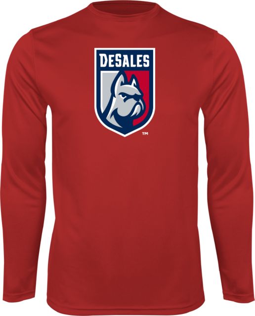 DeSales Performance Longsleeve Shirt Desales Shield w/ Bulldog - ONLINE ONLY