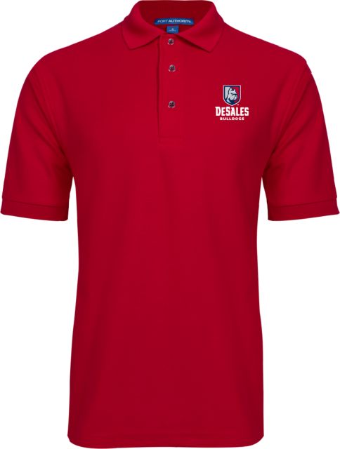 DeSales Easycare Pique Polo Primary Logo - ONLINE ONLY