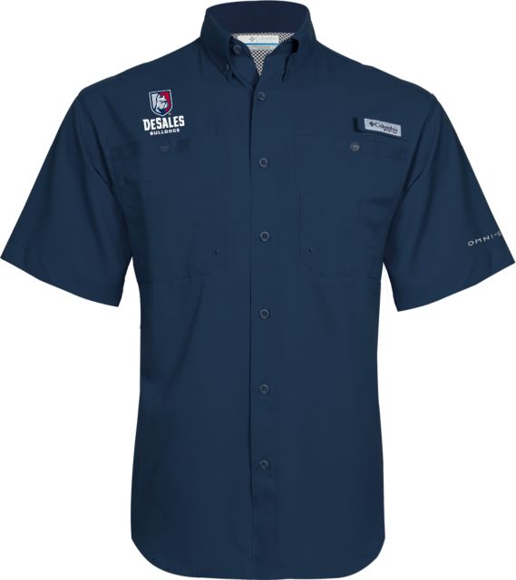 DeSales Columbia Tamiami Performance Short Sleeve Shirt Primary Logo - ONLINE ONLY