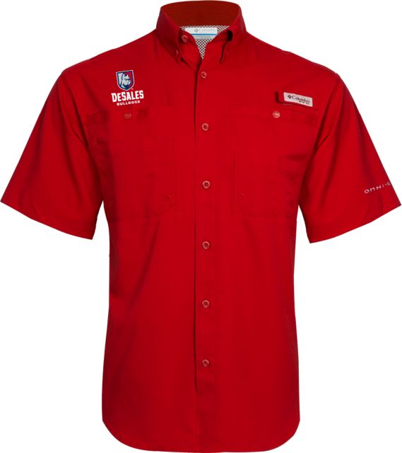 DeSales Columbia Tamiami Performance Short Sleeve Shirt Primary Logo - ONLINE ONLY