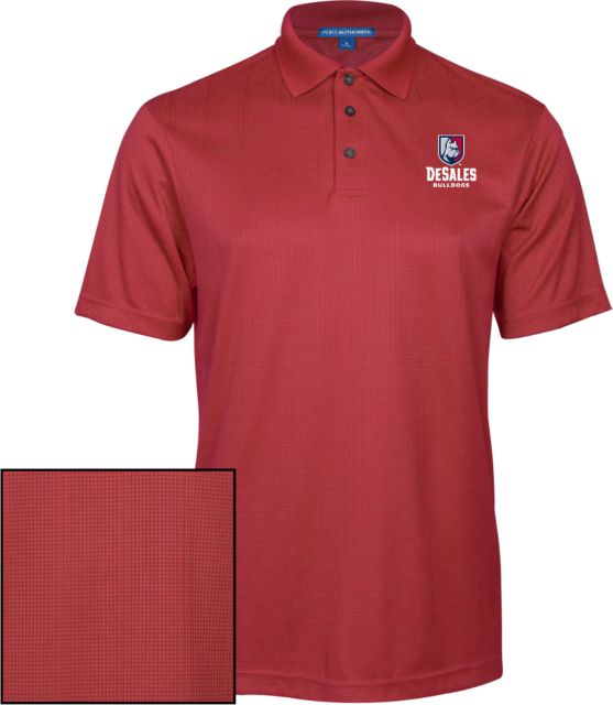 DeSales Performance Fine Jacquard Polo Primary Logo - ONLINE ONLY