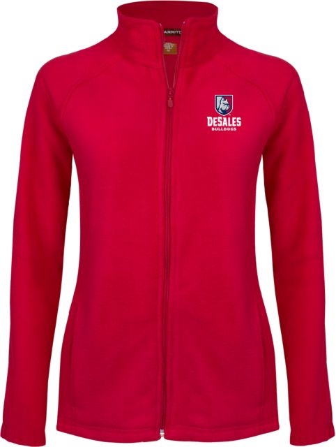 DeSales Ladies Fleece Full Zip Jacket Primary Logo - ONLINE ONLY