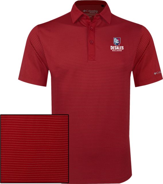 DeSales Columbia Omni Wick Sunday Golf Polo Primary Logo - ONLINE ONLY