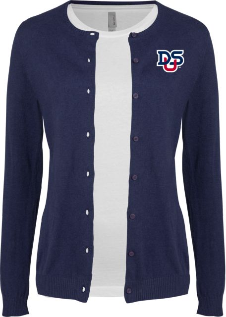 DeSales Ladies Cardigan DSU Ligature - ONLINE ONLY
