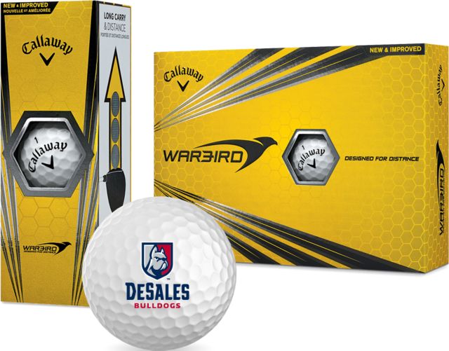 DeSales Callaway Warbird Golf Balls 12/pkg Primary Logo - ONLINE ONLY