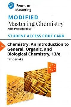 Mastering Chemistry with Pearson eText Access Code for Chemistry